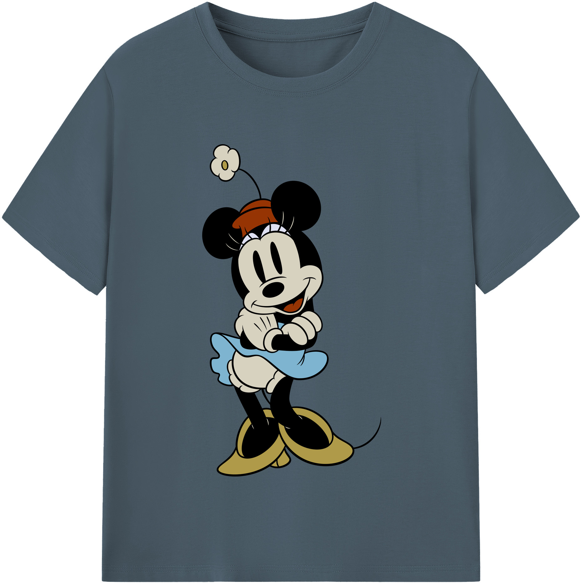 （画像用） ミッキーマウス Mickey Mouse 綿100％半袖Tシャツ（フロントプリント）